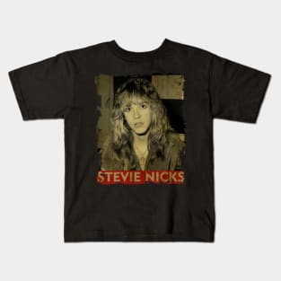 TEXTURE ART- Stevie Nicks - RETRO STYLE 2 Kids T-Shirt